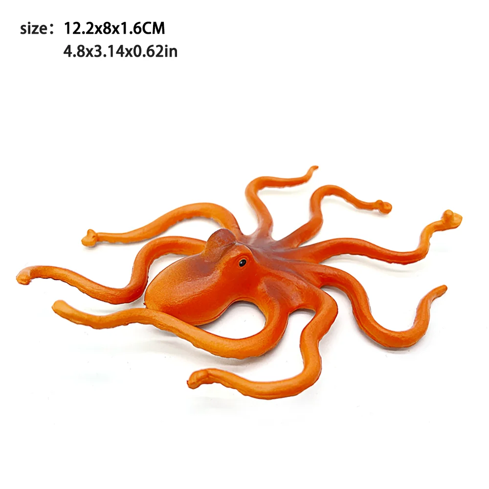 Ozeantiermodell: Seepferdchen, Seestern, Hummer, Krabbe, Hufeisen, Oktopus, Sägebisch, Manta-Strahlen, Strahlen, biologisches Unterwasserspielzeug – Detail 15