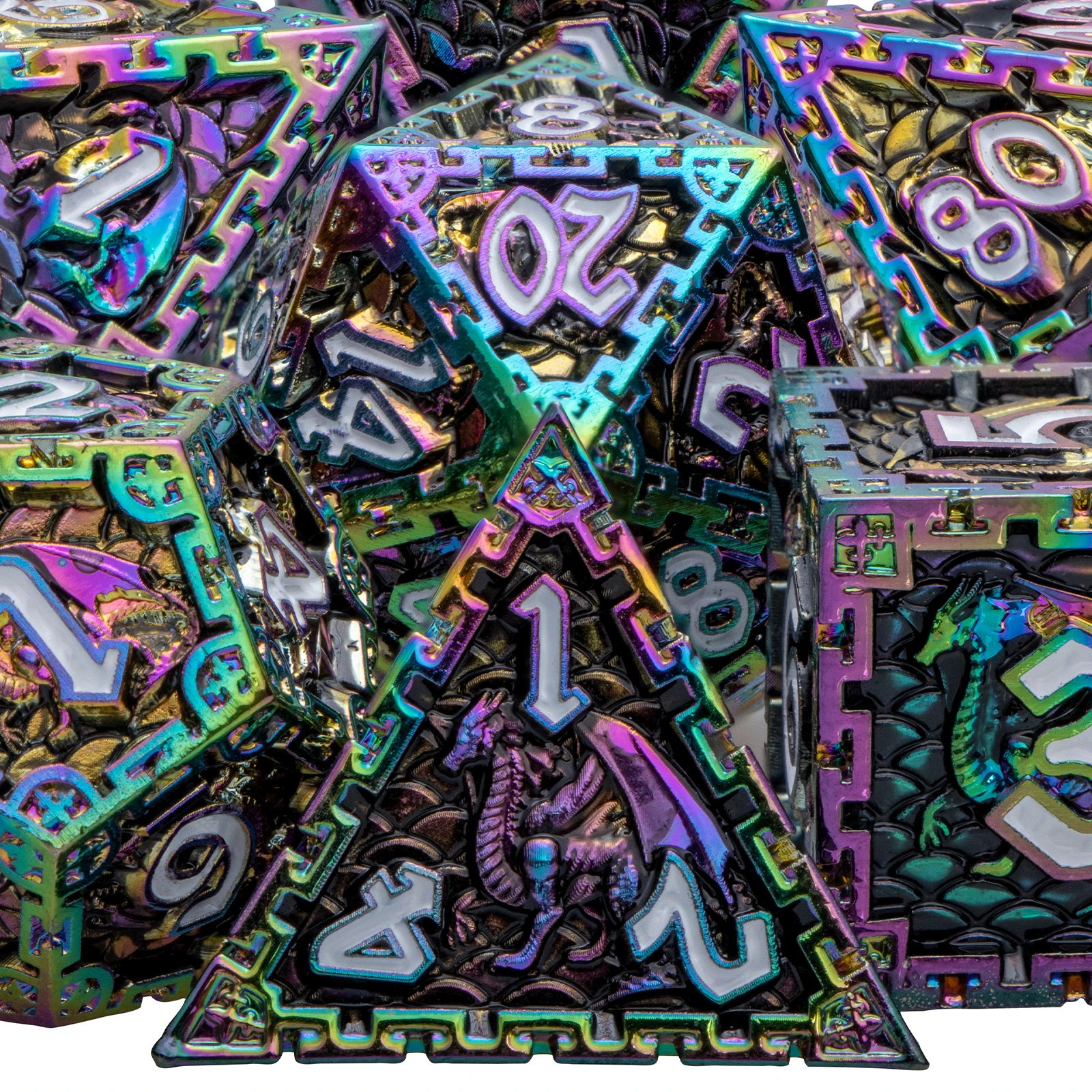 

Набор костей DND D20, металлические кости D & D для следования, ролевой игры D20 D12 D10 D8 D6 D4