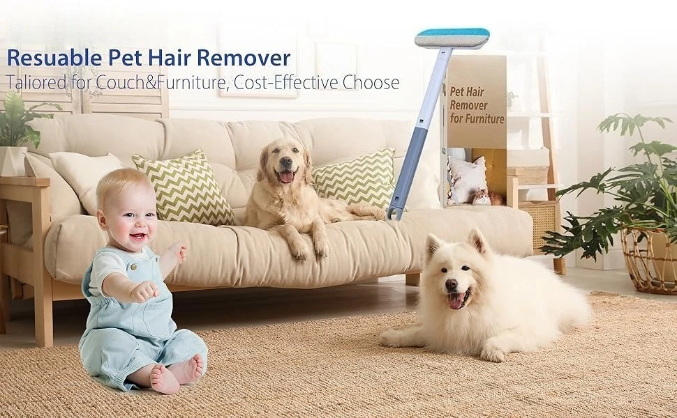 Multifunktionales Tierhaar-Entfernungswerkzeug, Wiederverwendbare Bürste für Hunde- und Katzenhaare, Geeignet für Sofas, Teppiche, Kleidung, Bettwäsche – Detail 1