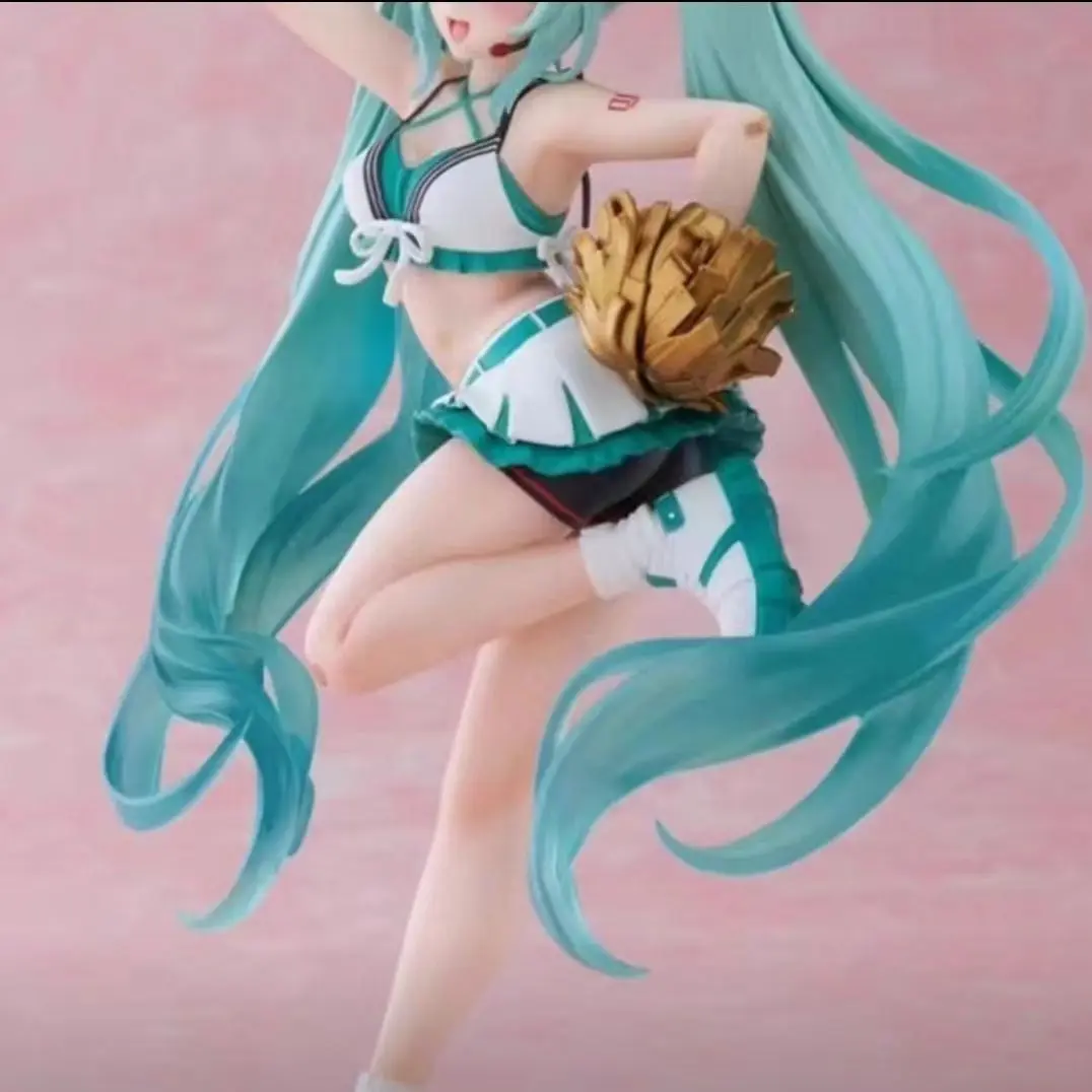 Hatsune Miku แฟชั่นเชียร์ลีดเดอร์20ซม. หุ่นเด็กสาวสวยของสะสมรูปปั้นเด็กผู้ชายของตกแต่งเดสก์ท็อปเครื่องประดับของเล่นของขวัญ