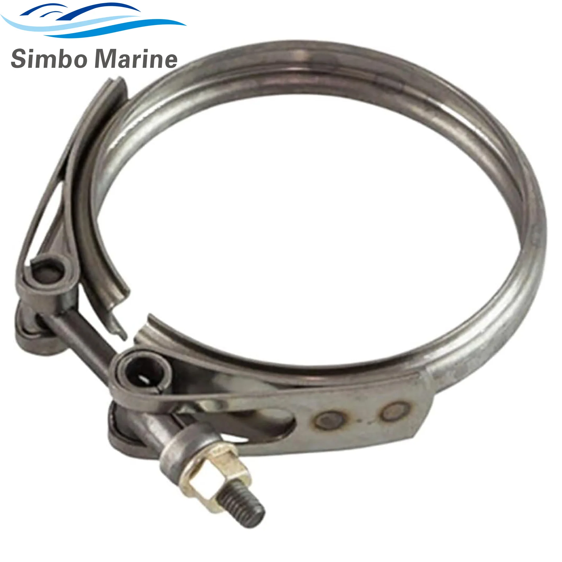 2 Pcs Exhaust Elbow & Turbo Exhaust Clamp 21325765 Fits for Volvo Penta 30 31 32 40 41 42 43 44 300 D4 Marine Engines 842993