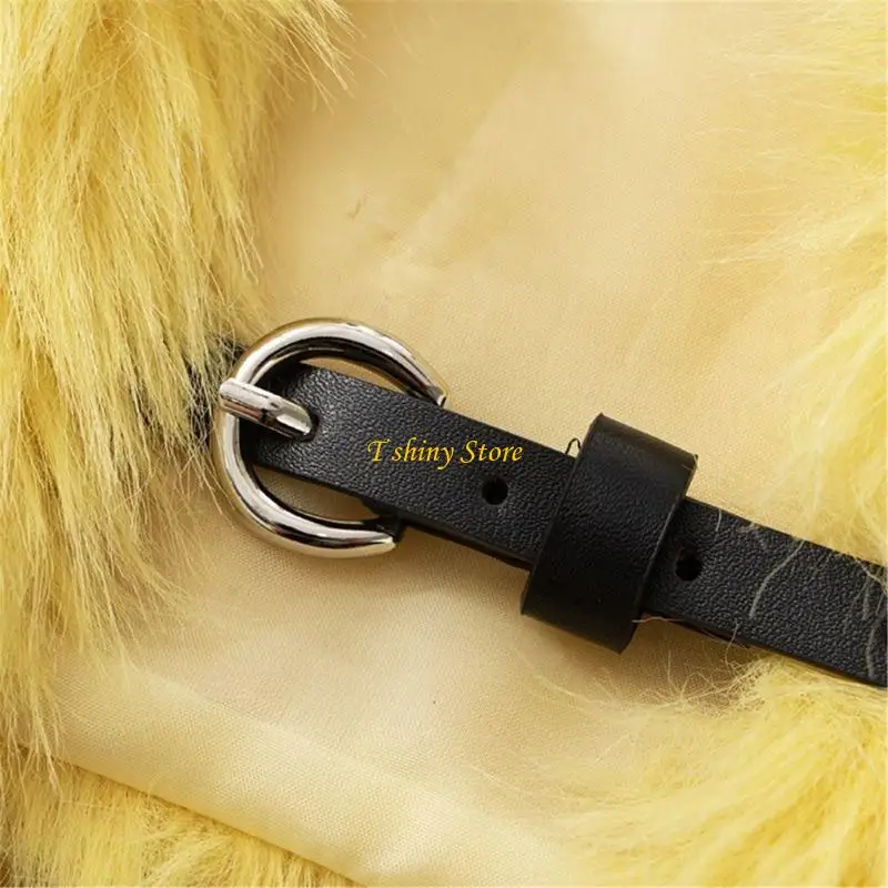 N58F Short Artificial Furs Capelet Vest Breathable Sleeveless Tops Lightweight Winter Shoulder Wrap For Outdoor Activities