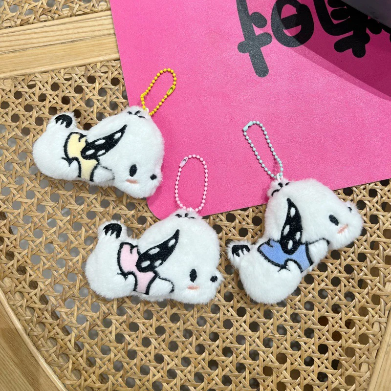 Sanrio Pochacco Plush Pendant Cartoon Puppy Stuffed Doll Keychain Car Key Ring Backpack Bag Decor Gift