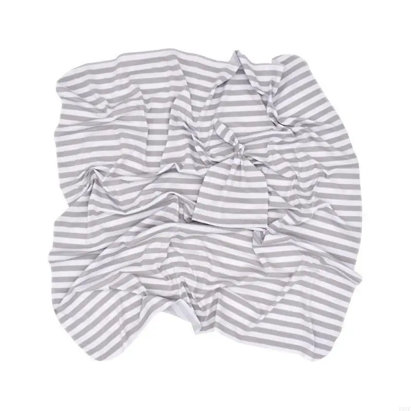 E06F Baby Swaddle Blanket and Hat mengatur kantong tidur bayi untuk bayi baru lahir 4 warna