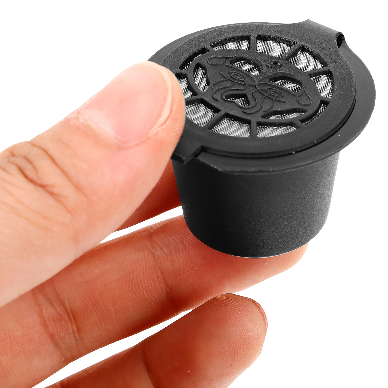 

Reusable Coffee Capsule Filter Cup Black Design Refillable Compatible Machine Espresso Coffee Filter