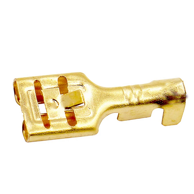 1000pcs DJ621-E9.5C  Female High Current Automotive Relay Crimp Terminal Connector Brass 9.5mm 3/8\