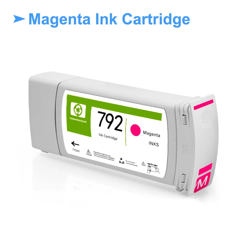 Cartuccia d'inchiostro compatibile per HP 792 con inchiostro pieno di lattice HP792 per stampante HP DesignJet L26100 L26500 L26800 Latex 210 260 280