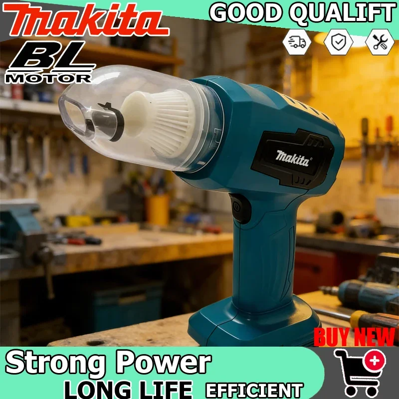 

Портативный беспроводной мини-пылесос Makita для автомобиля, 100 мл, для чистки клавиатуры и автомобиля, для инструментов с аккумулятором 18В