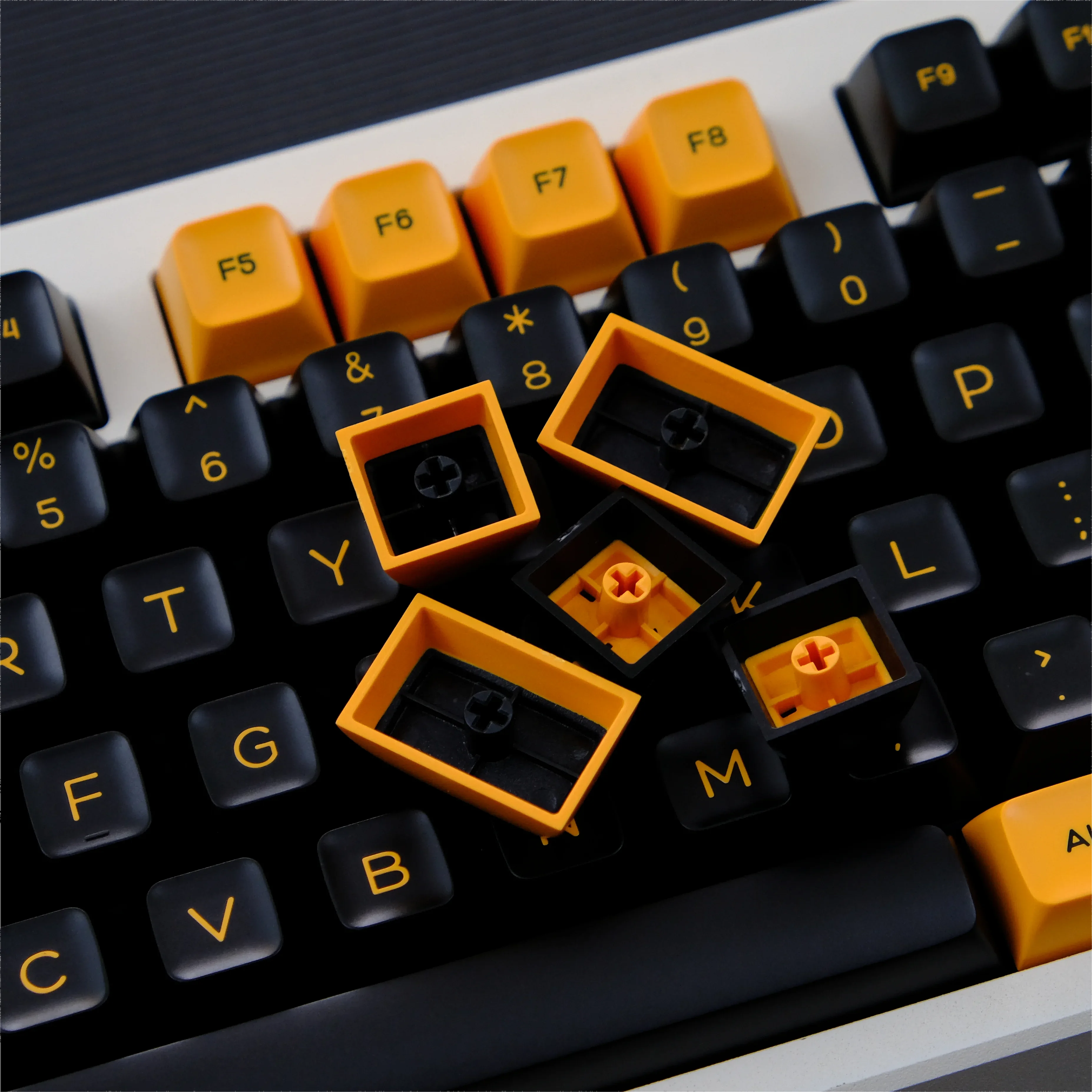 PBT Full Set Injection Molding Keycaps, Duas cores sa Altura, GMK75/87/98