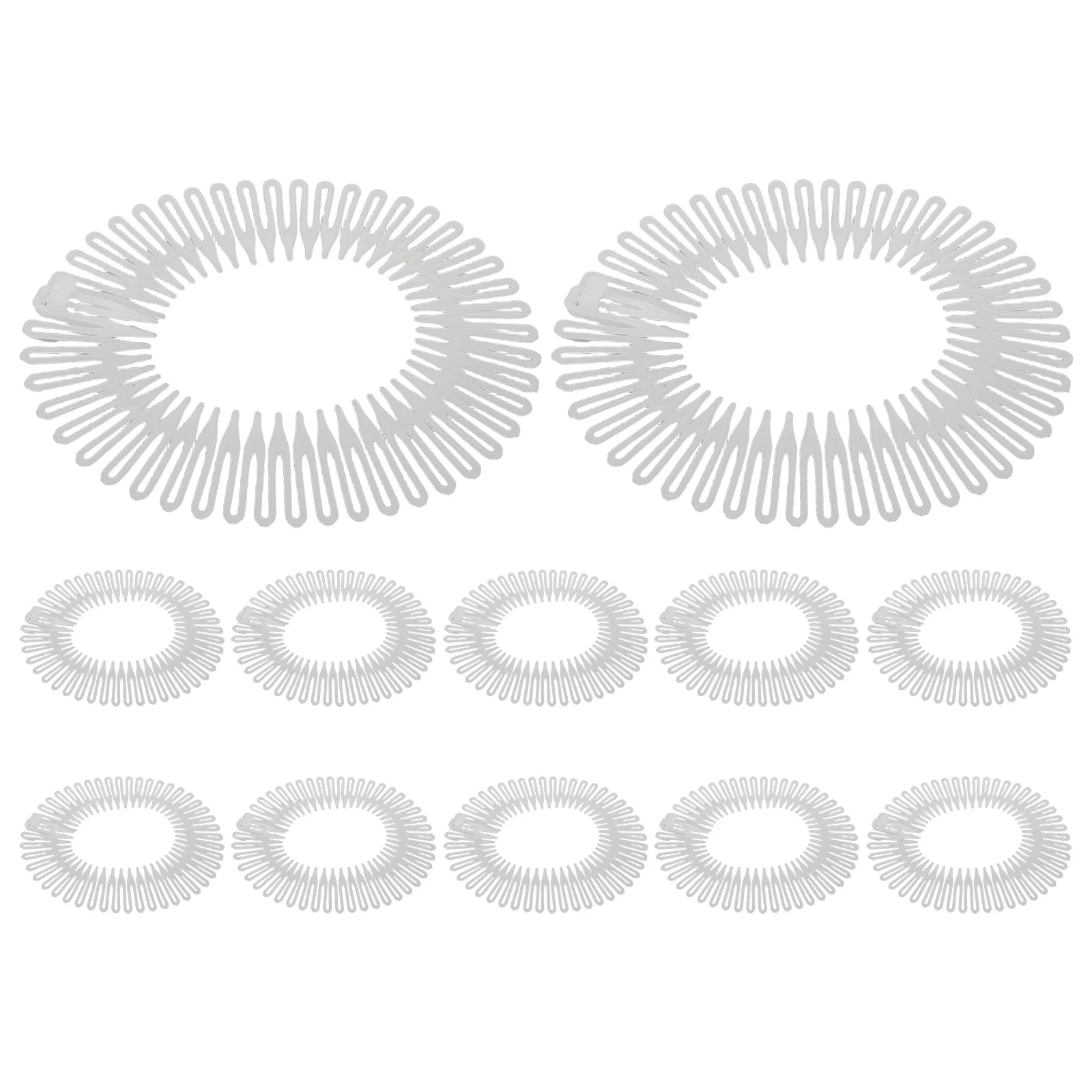 

12pcs Invisible Comb Women: Flexible Stretch Hair Combs Clips Holders Portable Foldable Styling Tool For Stray Hairs Hair Combs