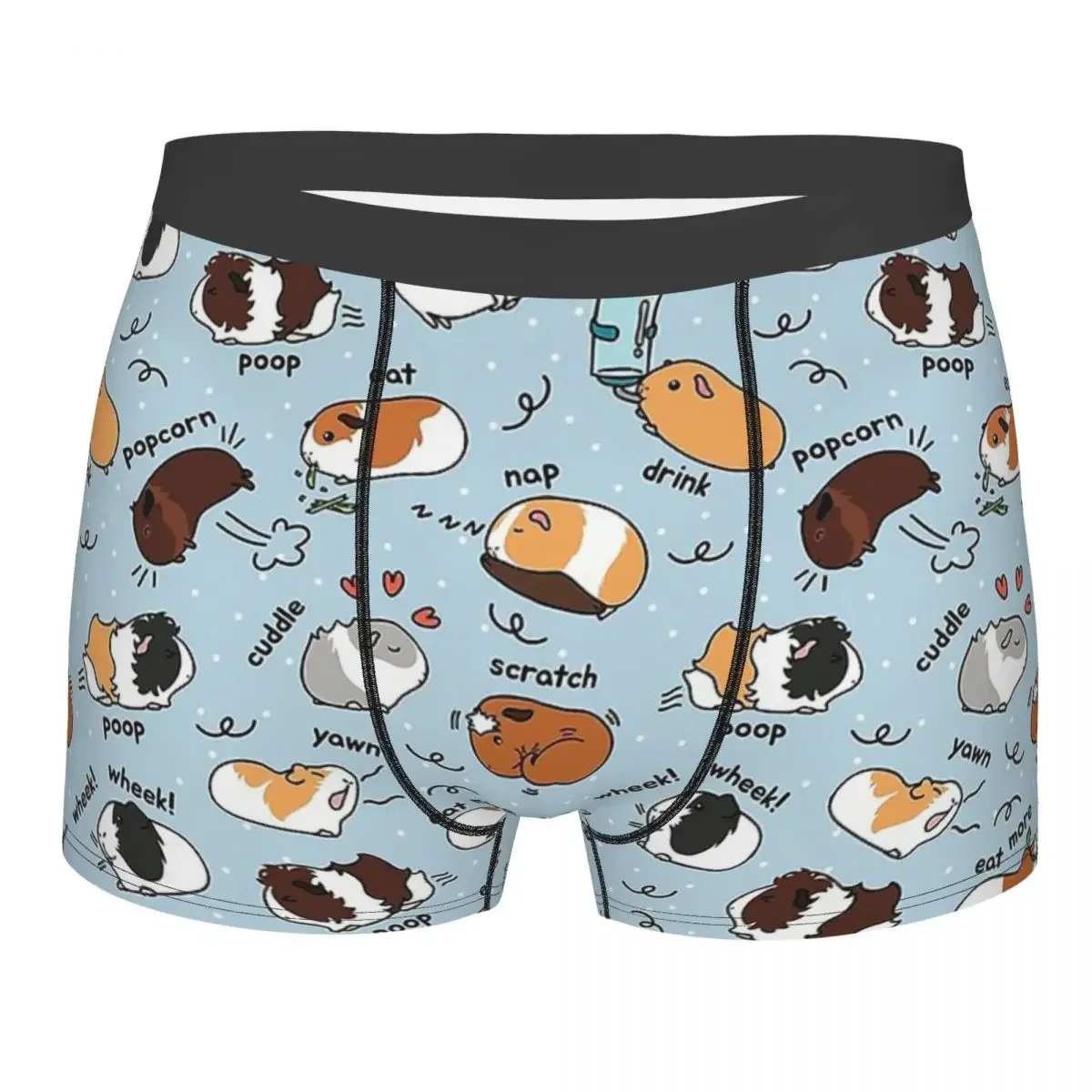 Guinea Pig Cavia Porcellus Animal Daily To Do List Blue Background Underpants Panties Man Underwear Shorts Boxer Briefs