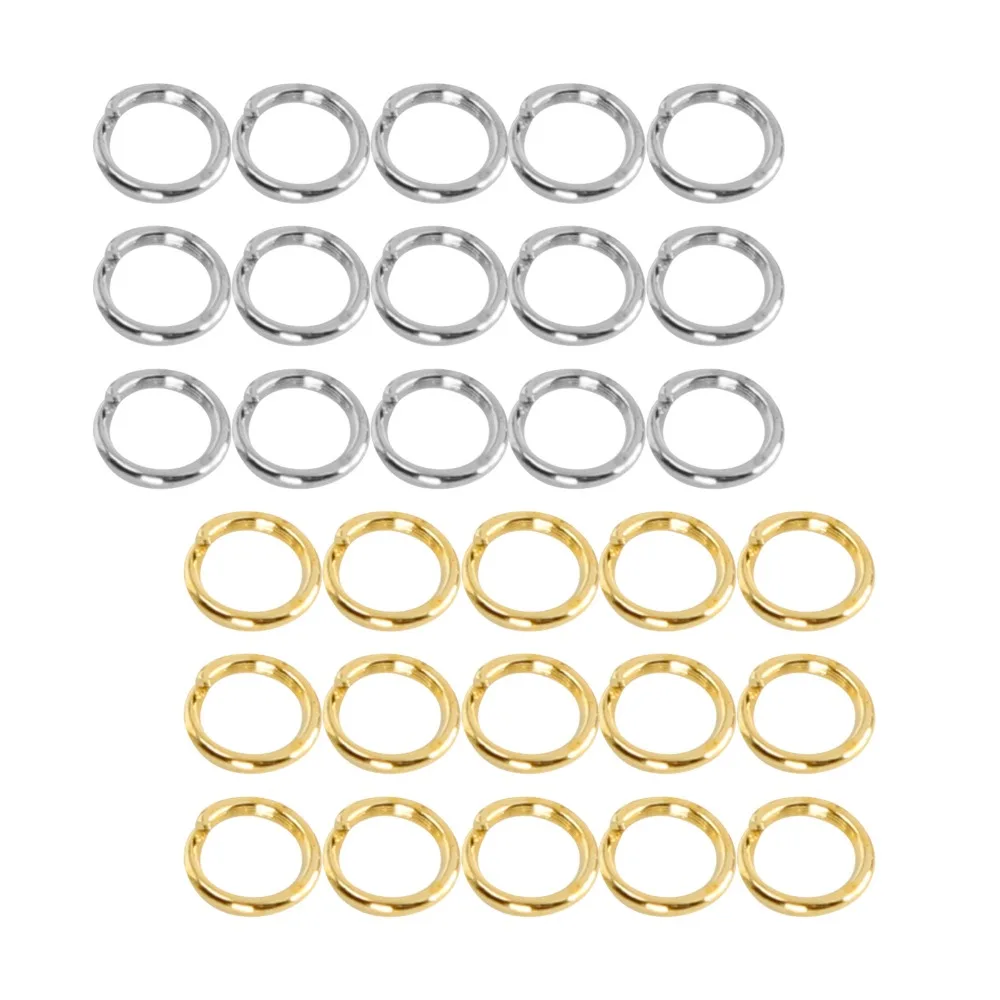 

220pcs Jewelry Tools Gold Split Keychain Rings Silver Circle Keychain Rings Kit DIY Keychain Rings Keychain Making