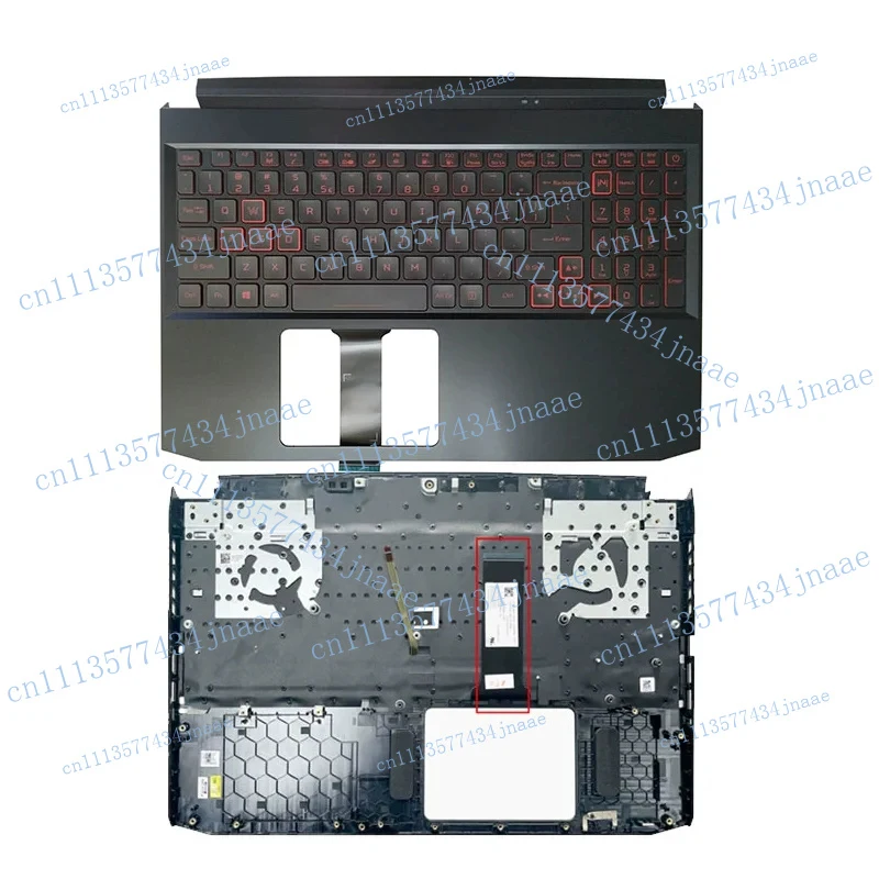 Palmrest with US/RU Language Red Backlight For Acer Nitro5 AN515-55 N18C3