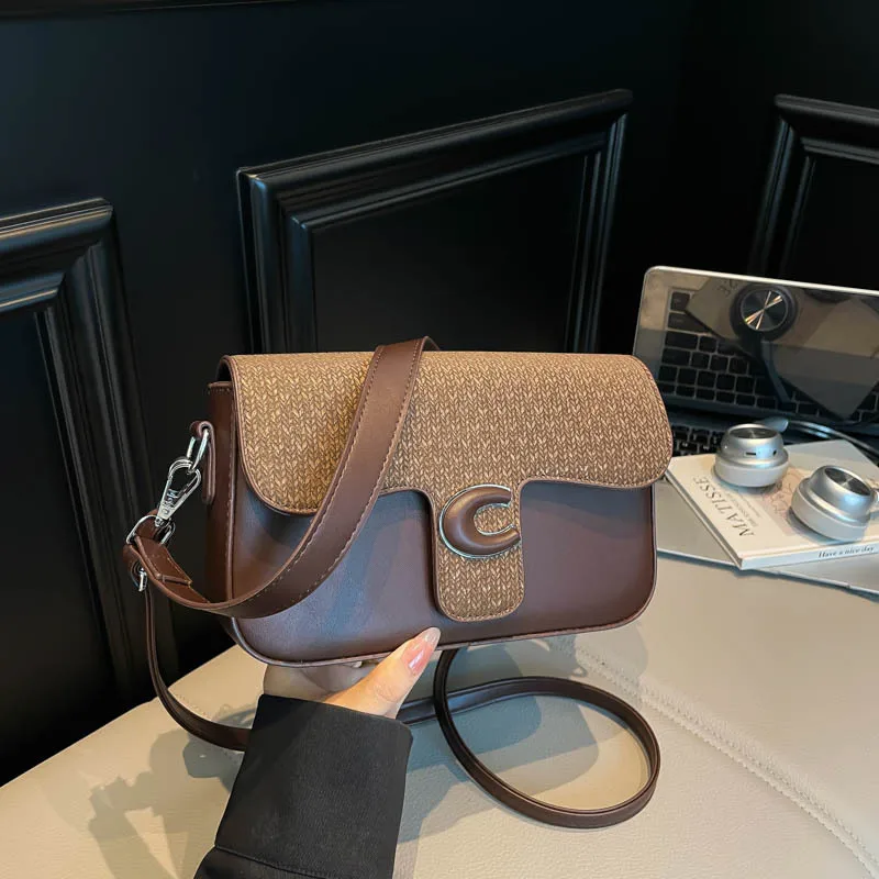 

2025 Trendy Underarm Bag - Small Square Crossbody Purse for Women, Vintage Embossed PU Shoulder Bag with Adjustable Strap