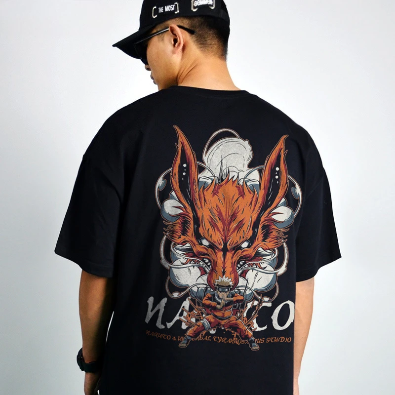 

Naruto Anime Tshirt Unisex Cotton Oversized Short Sleeve Summer Casual Cosplay Tops