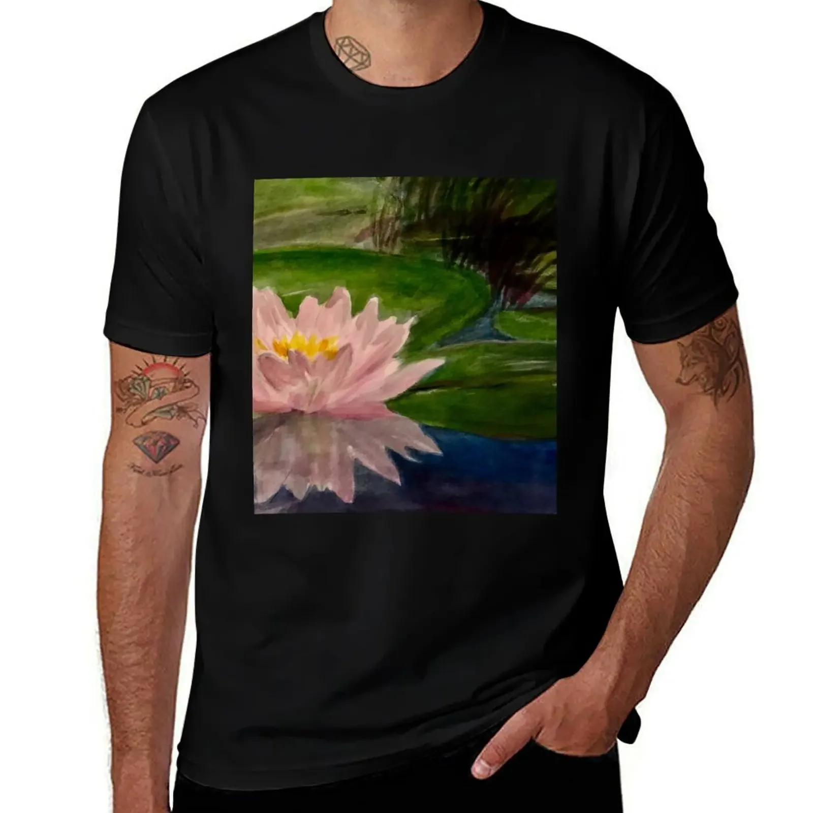 Water Lilly T-Shirt designer shirts baggy shirts essential t shirt custom shirt heavy weight t shirts for men