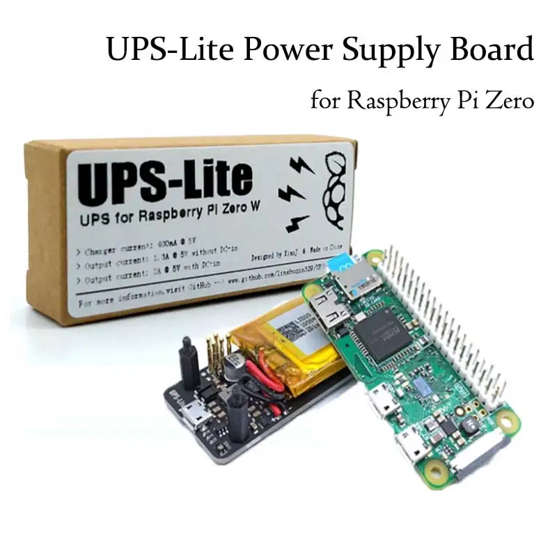 Raspberry Pi Zero UPS Lite Power Supply Board Power NO Battery power i2c MAX17040G indicator Also For Zero W/2W