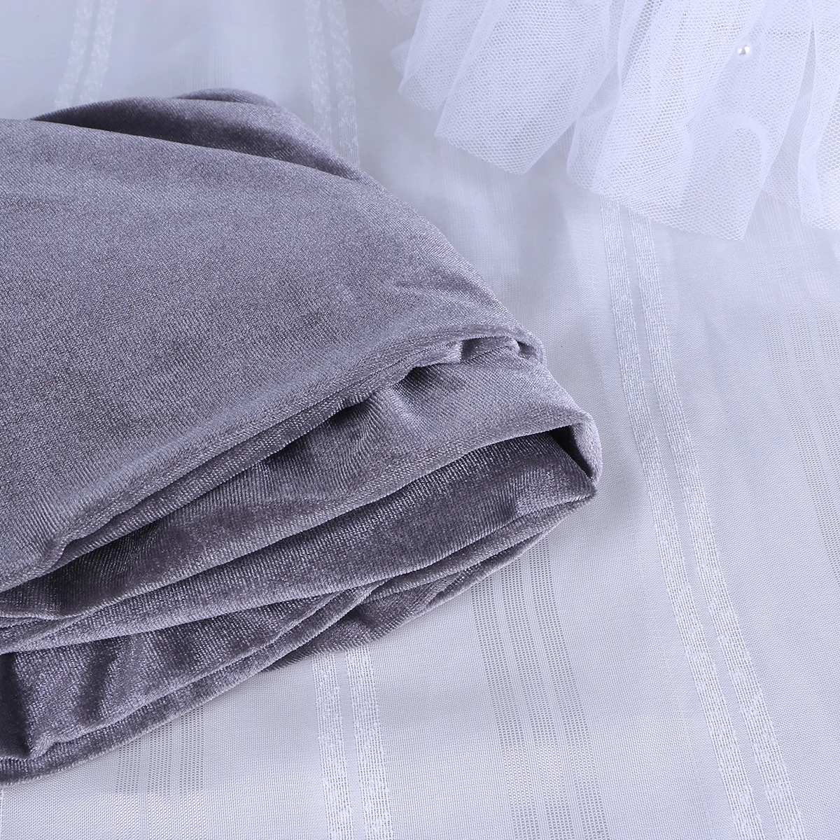 

Chair Cover with Elastic Fit Grey for Most Chairs Decorative and Protective Case Ideal for Hotel Office Ceremony Spill Resistant