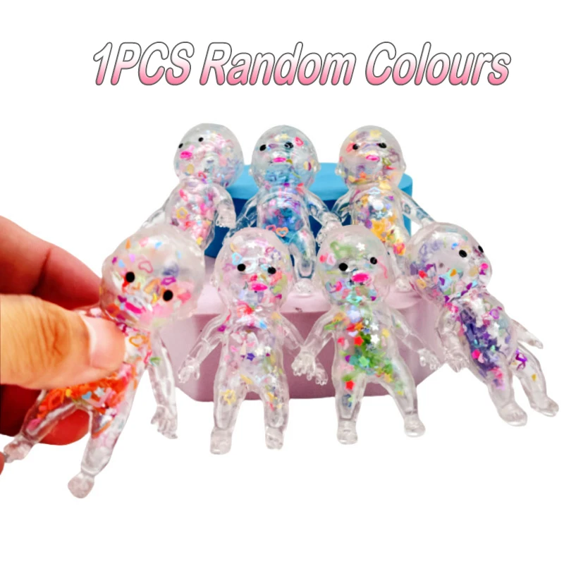 

Новые мини-TPR с блестками для маленьких людей, мягкие шарики для снятия стресса, игрушка для снятия стресса, детская креативная вентиляция, медленный отскок, игрушки-непоседа, подарок