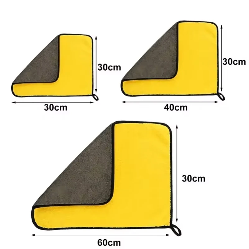 Car Wash Towel Two Sides Coral Velvet Thicken Clean Cloth For Suzuki Swift Samurai Vitara SX4 Jimny Alto Kaiser Ingnis DZire Swa