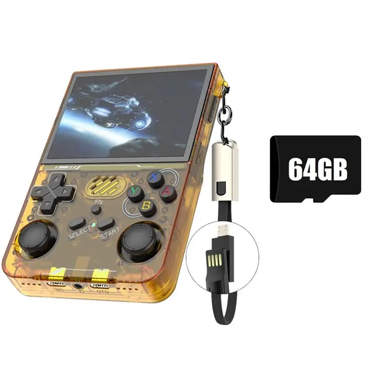

Портативная игровая консоль X12A-R36XX в стиле ретро, 64 ГБ, 20000+ игр, 3,5-дюймовый экран, Wi-Fi, Linux, портативный видеоплеер, подарок для детей