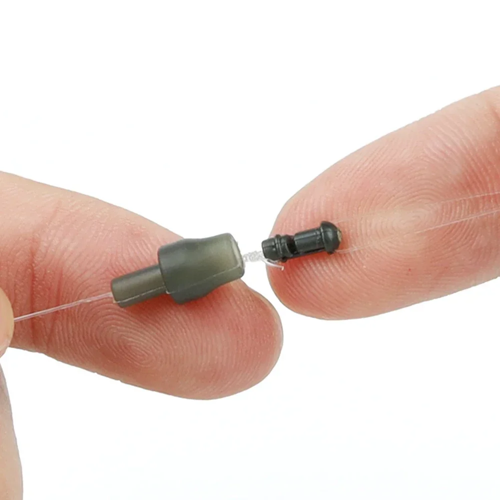 

10Pcs Carp Fishing Method Feeder Connector Inline Quick Change Bead For Hair Rig Silicone Method Connector Fishing Accessories