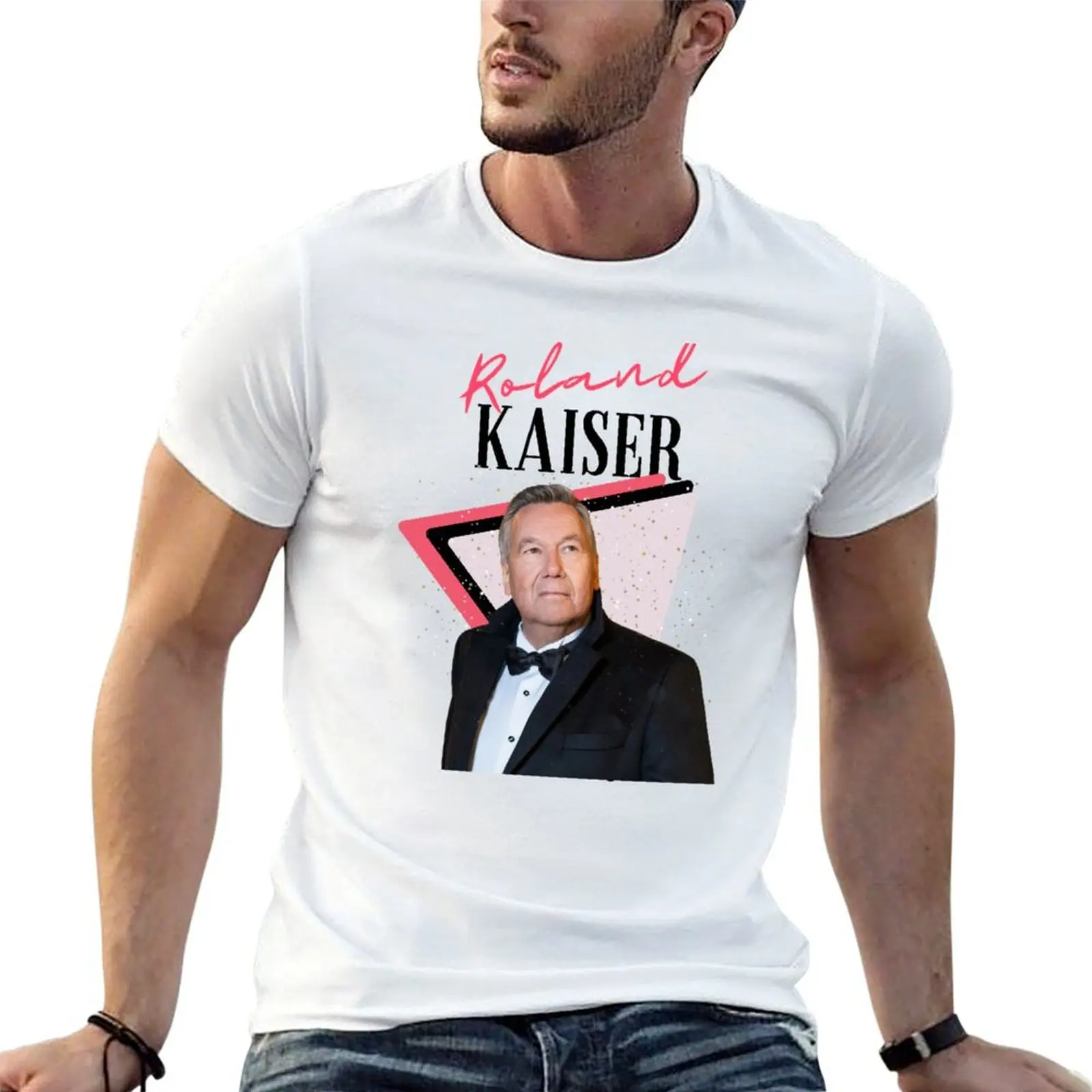 Roland kaiser - rip Roland kaiser - rest in peace Roland kaiser T-Shirt Basic Crew Neck Short Sleeve Top