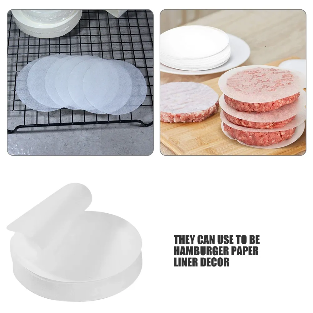 200Sheets Heat Resistant Proof Grill Pan Paper Household Multi-Function Bread Paper for Cookies Cakes Candies Oil Absorption