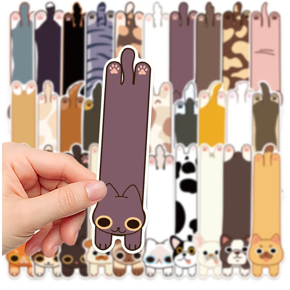 Bview Art Adorable Cat and Dog Bookmark Notes - 30pcs Portable Sticky Page Markers for Books Journals Desktop Decor