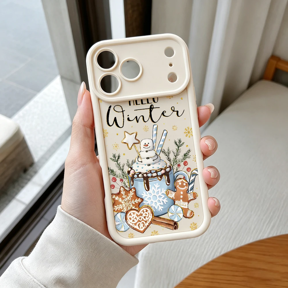 Winter Snowman Cocoa Phone Case For Samsung Galaxy Note20 S25 S24 S23 S26 Plus S24 S23 FE S23 S26 S25 S24 S23 Ultra A56 Cover