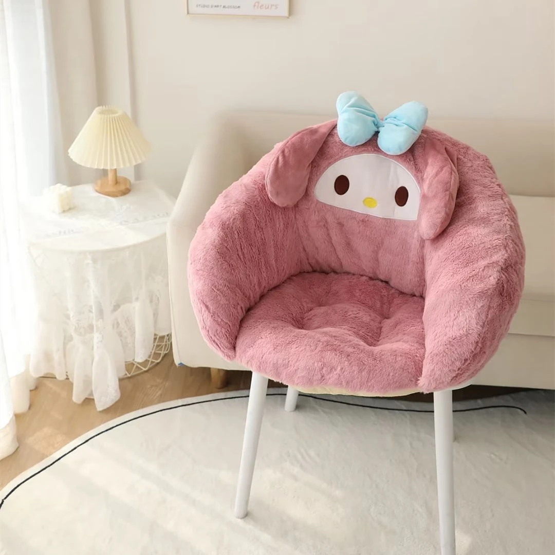 Sanrio Warme Sitzkissen Cinnamoroll Kuromi Umarmung Werfen Kissen Pochacco Kawaii Japanischen Stil Sitzen Kissen Für Stuhl Nicht-slip