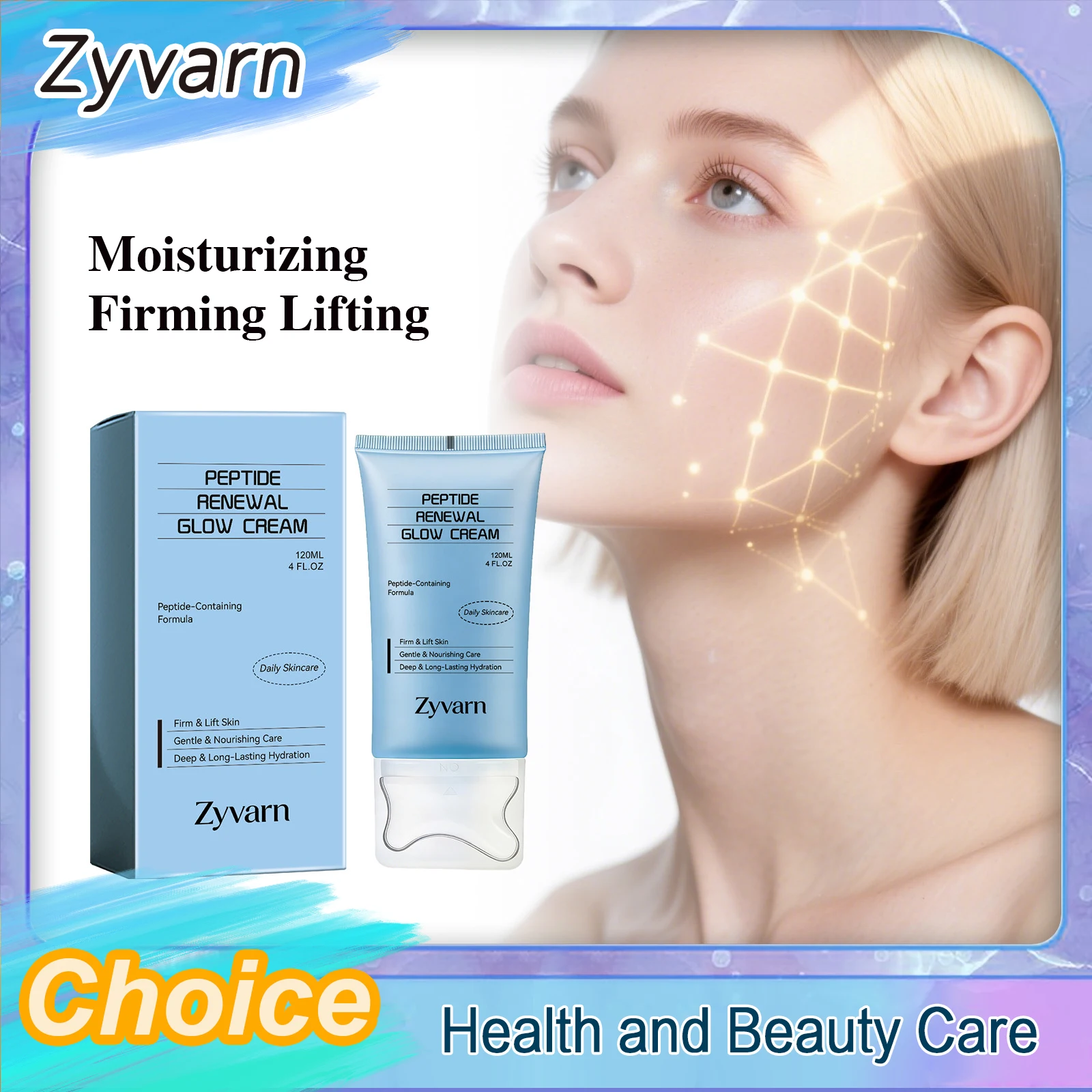 Renewal Glow Face Cream Moisturizing Firm Lifting Skin Face Neck Firm Lift Brightens Skin Tone Reduces Dullness Anti-Aging Cream