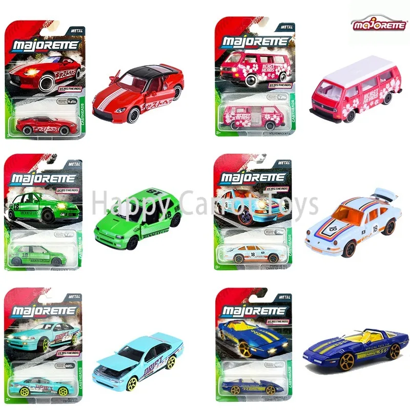 Coche de Juguete de Metal Fundido a Presión Original Majorette 1:64 CastHeads Premium Cars con Piezas de Suspensión Abribles para Coleccionistas y Niños