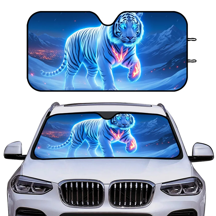 Multi-Functional Folding Car Sunshade, 3 Sizes, UV Protection, Easy Installation, Fits Most Vehicles, For Summer Parking, Road T