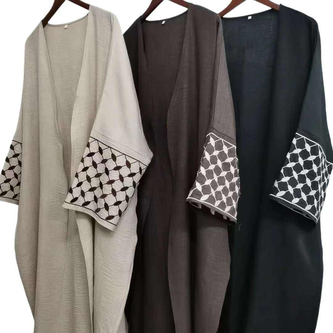 

Muslim Open Abaya Kimono Abaya Dubai Elegant Kaftan Modest Dress Abayas Women Islam Caftan Marocain Robe Arabe Femme Musulmane