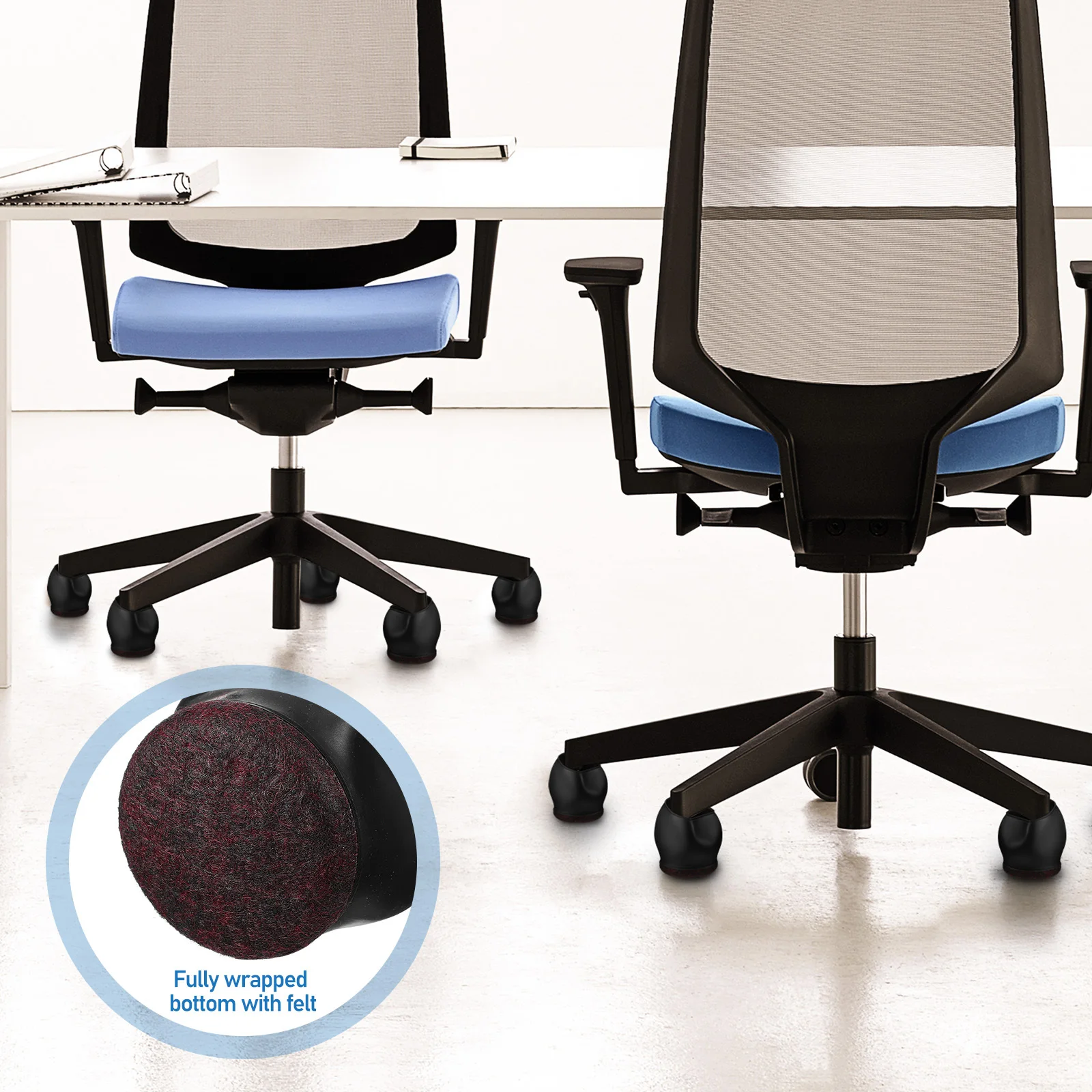 

10Pcs Chair Caster Cups Heavy Duty Floor Protection Covers for Rolling Furniture Office Chairs Carpet Hardwood Noise Reducing