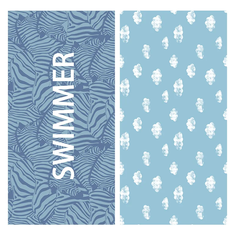 

Best-Selling Reversible Microfiber Beach Towel with Soft Texture Printed Beach Towel for Swimming and Sunbathing 80 x 160 cm