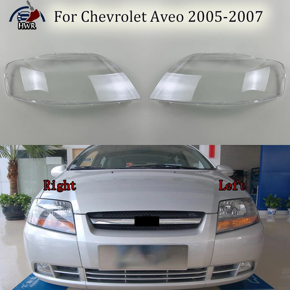 

Headlamp CoverTransparent Mask Headlight Shell Lens Plexiglass Replace Original Lampshade For Chevrolet Aveo 2005 2006 2007