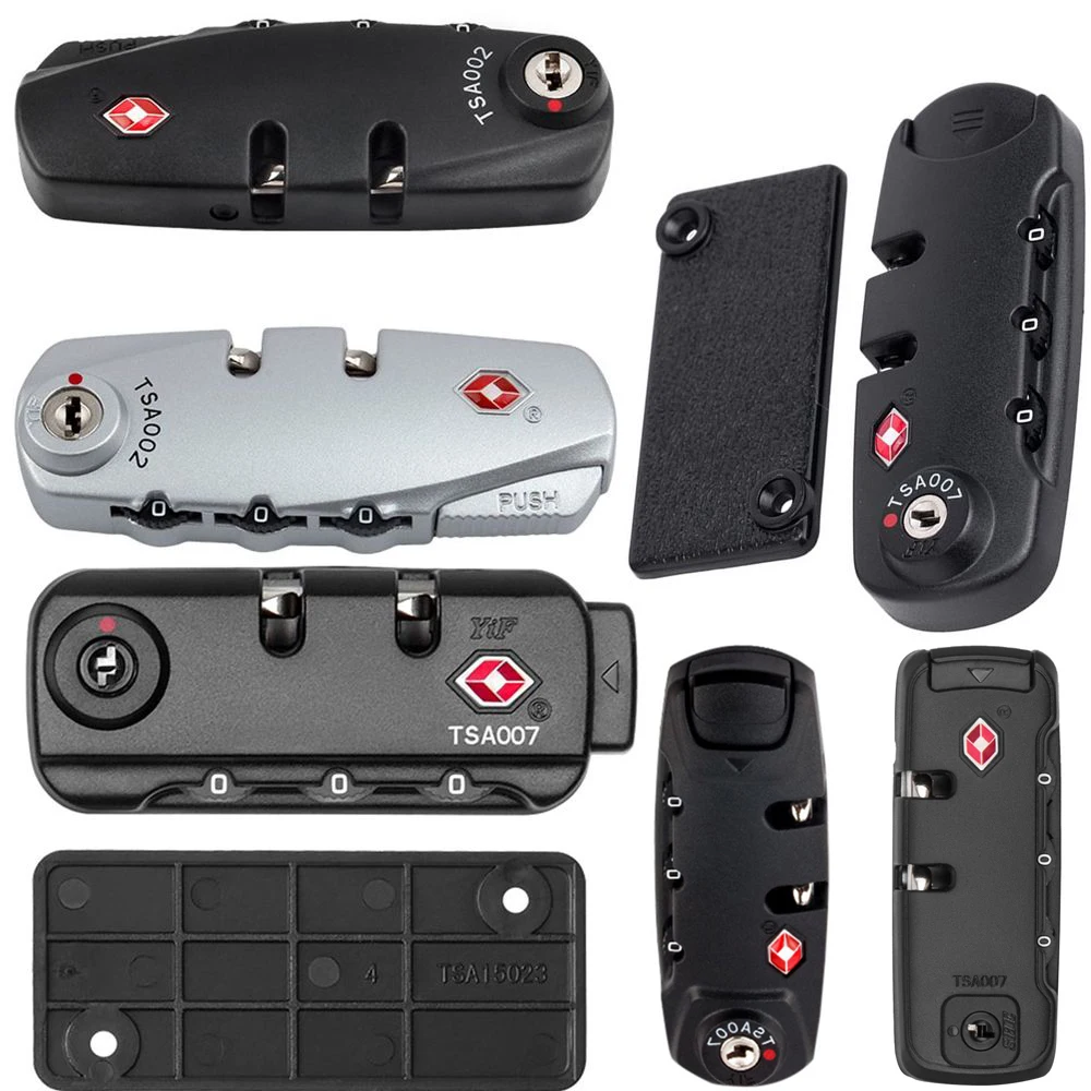 TSA 3 Digit Password Lock Steel Wire Security Lock Suitcase Luggage Coded Lock Cupboard Cabinet Locker Padlock Travel Bag Lock