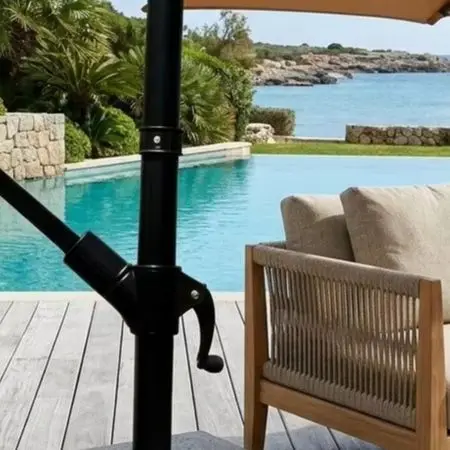For Backyard Relaxation Patio Umbrella Bracket Compact Size Design ABS Plastic Construction For Roman Umbrellas