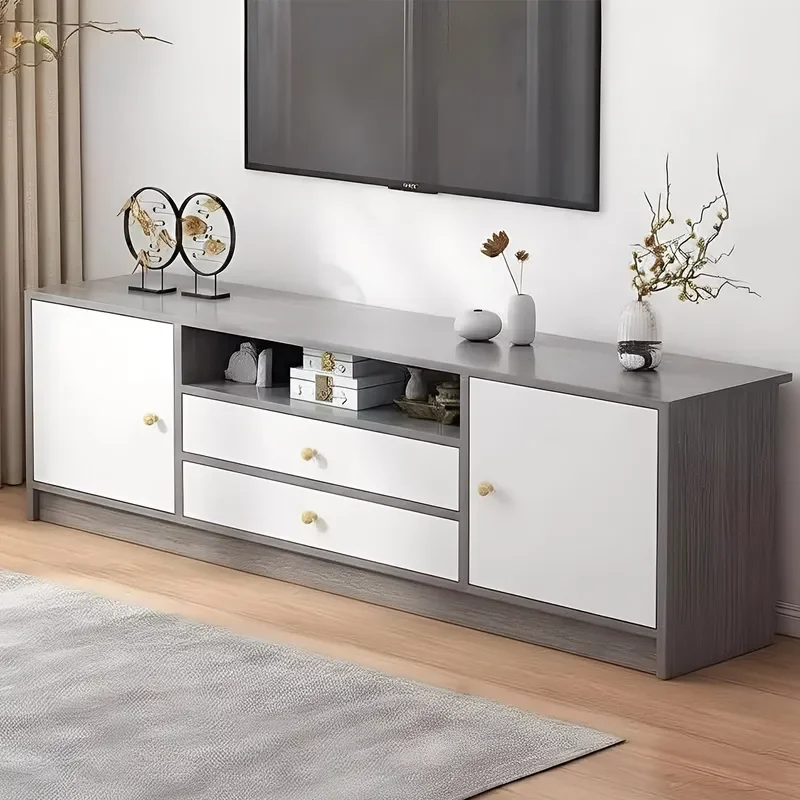 for TV Cabinet Simple Modern Living Room Household Small Apartment Floor 2025 New Storage Integrated TV Stand