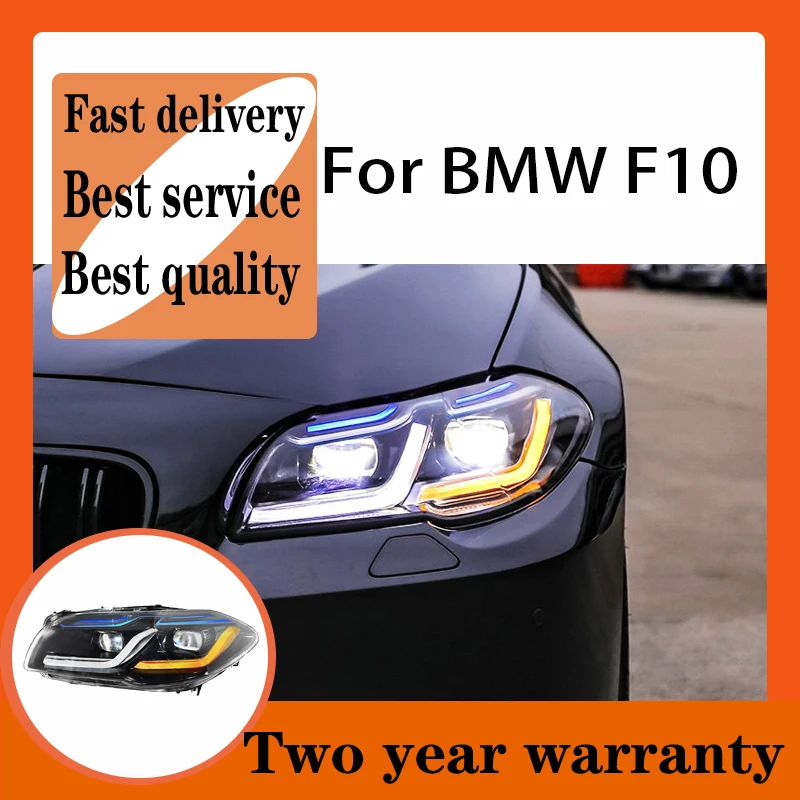 Car Accessories for BMW F10 Headlights 2011-2017 F18 LED Headlight 520i 525i 530i 535i F11 Projector Lens DRL Head Lamp