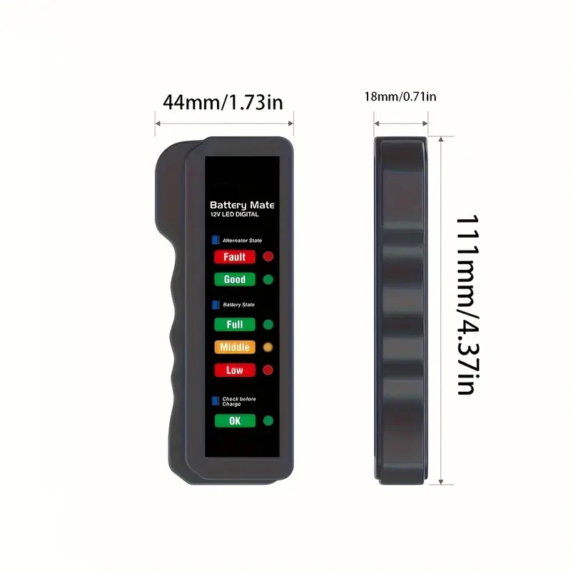 BM310 Car Battery Checker Auto Electrician Tool for Assessing Battery Health