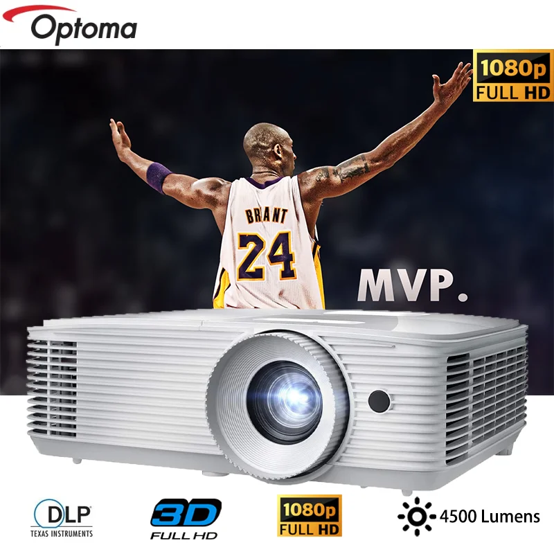 Optoma EH412 Projector Presentation 4K DLP 1080P 4500 Lumens Full HD Projector Smart Video proyector