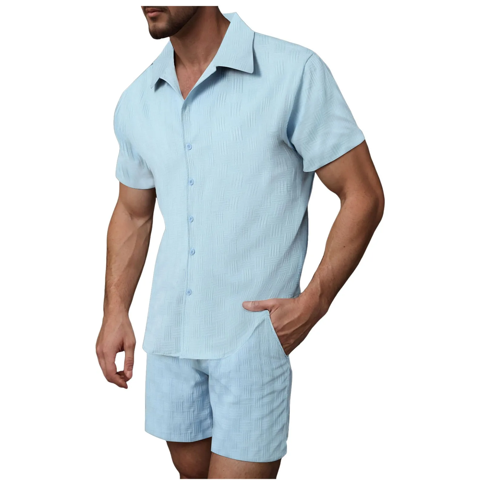 

Man Tuxedo Suits Mens Shirts Sets Button Down Shirt Shorts 2 Piece Outfits Pants Dive Suit Men 1mm