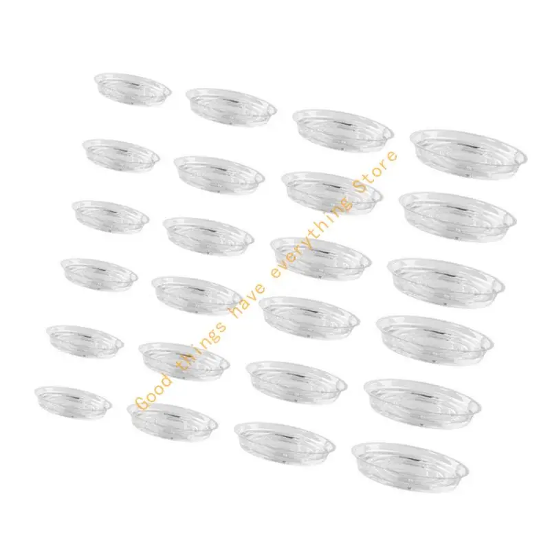 

24pcs Round Plant Pots Drip Trays Keep Indoor Floor Clean And Dry for Succulents 55KF
