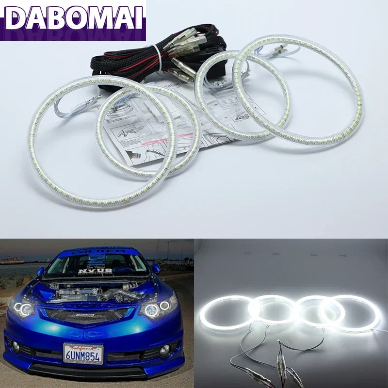 

Ультра яркий SMD белый светодиодный комплект Angel Eyes 2600LM 12V Halo Ring, дневные ходовые огни для Acura TSX 2009 2010 2011 2012
