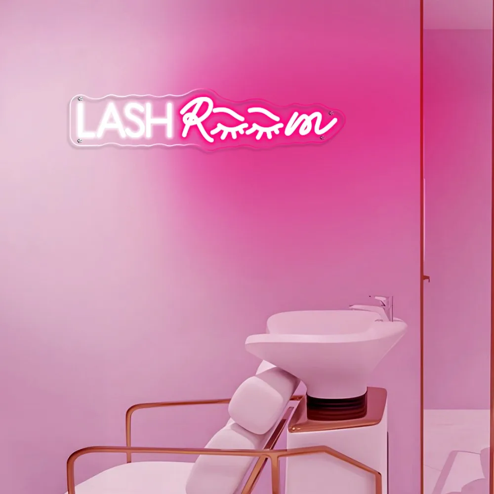 ledネオンサインまつげルーム店舗装飾ビジネスサインショップ美容院ウォールアートハンギングランプ用