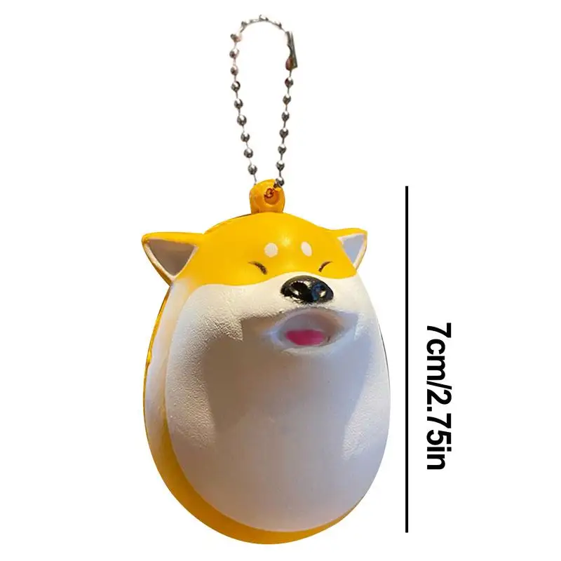 Squeeze Dog Egg Backpack Charm Slow Rebound Squeeze Dog Egg Creative Adorable Cartoon Animal Dog Egg Figure Toys For Stress