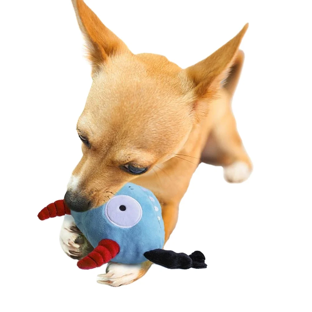 

Cute Plush Bounce Ball Chew Squeaker Vibrating Toy for Pet Puppy Dog